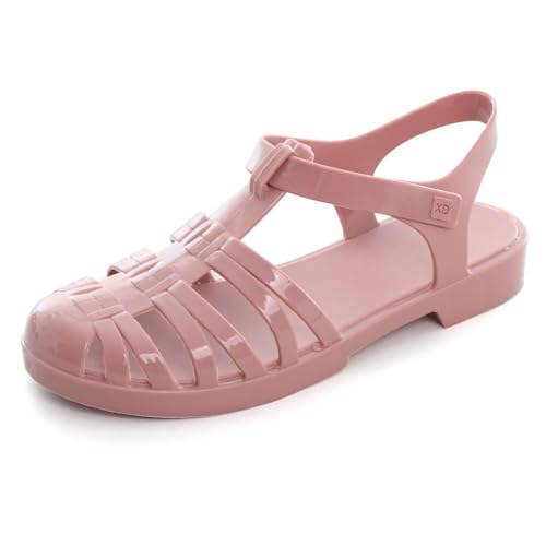 Image of Hee grand Crystal Jelly Heel Sandals for Women Summer Beach Jelly Shoes