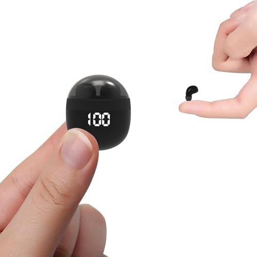 Omukouke Smallest Invisible Mini Earbuds Wireless Bluetooth，Low Profile Micro Smallest Tiny Discreet Hidden Earbuds for Work，Invisible Sleep Wireless Earphone IPX5 Waterproof