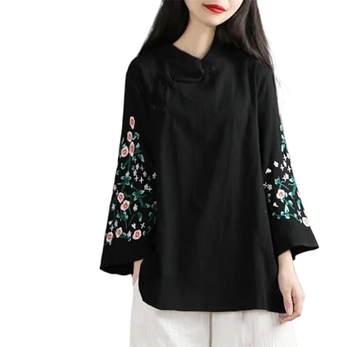 Blusa Qipao bordada de alta costura oriental y traje Tang para eventos