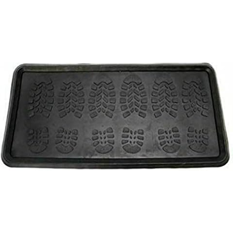 DbHFgjMN Outdoor Tray Hardwearing Home Door Rubber Boot Mat Heavy Duty Drip Storage Shoes Cover