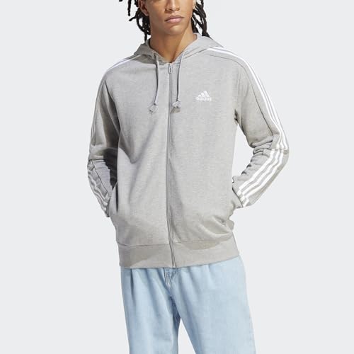 Image of adidas Men M 3S FT FZ HD Gym & Training hooded track top