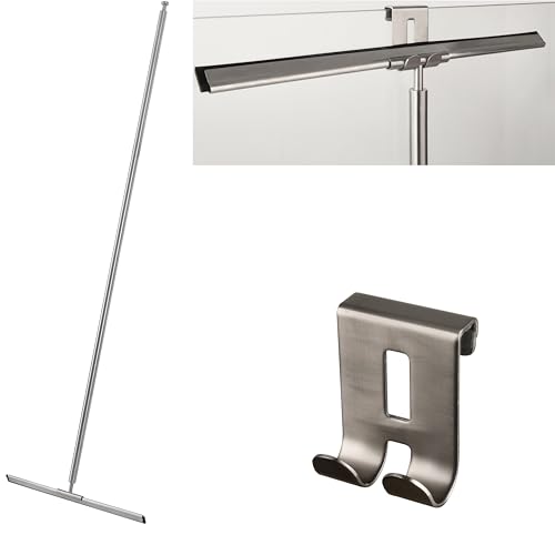 cocofy Bodenabzieher Dusche Edelstahl Bodenabzieher mit Gummilippe 45 cm...