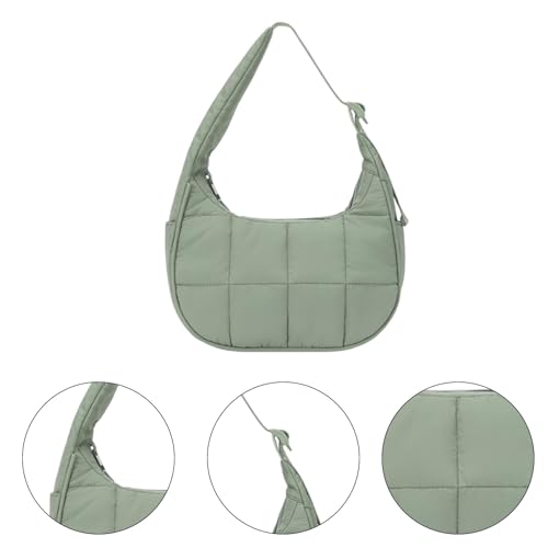 Quilted Shoulder Bags for Women Puffer Purses Crescent Shoulder Bag Adjustable Crossbody Bags Hoho Handbags2