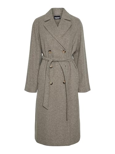 Manteau long PCMARBEL PIECES pour femme en maille élégante