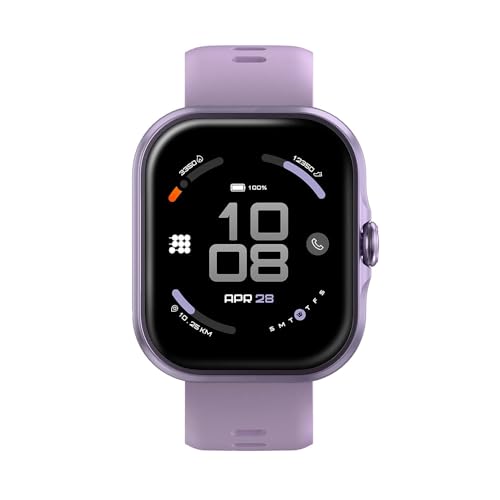 Cubitt Viva Lite Smartwatch 1.85 AMOLED Built-in GPS Bluetooth Calls VITA AI Assistant Route Navigation Compass 100+ Sports Modes 3ATM Water Resistant Offline Music Dusty Lilac