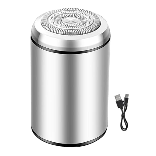 Eoixuqba Afeitadora eléctrica - Afeitadoras corporales impermeables para hombres, recortadora pequeña recargable para afeitarse la espalda, el cuerpo, las axilas, maleta de viaje