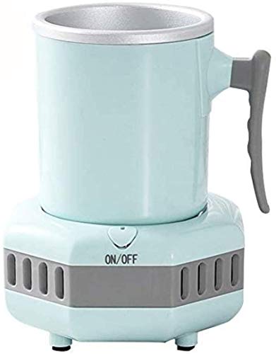 ZLM Piccolo Frigorifero per Auto, Smart Beverage Cooler Cup Fast Cooler Tazza di Raffreddamento Elettrico Mini Frigorifero da Tavolo Bianco