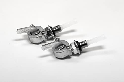 Holzer 2x Benzinhahn für diverse Stromerzeuger und Benzin Motoren, M10 × 1,25