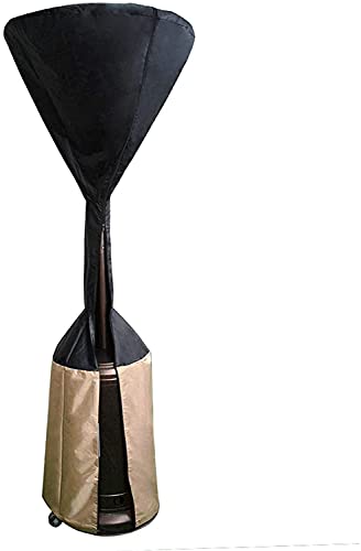 only fire Abdeckung für freistehenden Terrassenheizstrahler, Haube passt 86,5cm runde Kuppel und 47cm quadratische Basis für Terrassenheizer, Heizpilz(86.5 * 47 * 225cm)