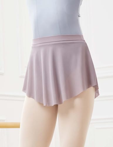Daydance Saia de balé de malha com elástico para meninas adolescentes de 12 a 14 anos, mulheres pequ