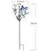 JOYbee Mermaid Solar Powered Rain Gauge Garden Stake,Metal Mermaid Stake with Replacement 7