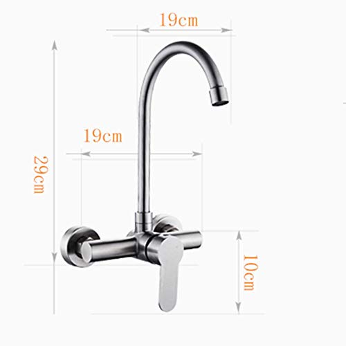 Inox 304 mural évier de cuisine compact avec robinet eau - 5