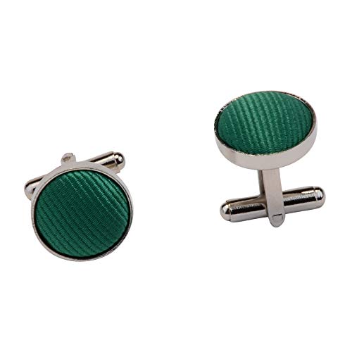 Image of GUSLESON 3.15 inch（8cm） Solid Color Necktie and Pocket Square Cufflinks Sets For Men + Gift Box