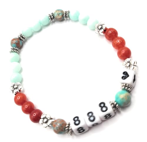 Angel Number 6.5" Stretch Bracelets, Guardian Angel's, Repeted Numbers, Spiritual