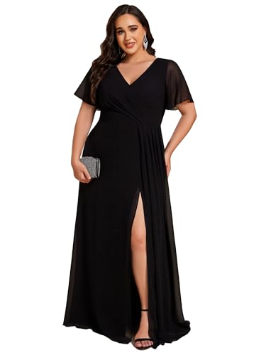 Robe de demoiselle d'honneur en mousseline grande taille Ever-Pretty