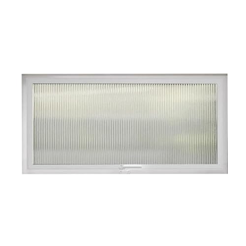 XPLKQXE Basement Lighting Ventilation Hopper Window, Can Rotate 360&deg; Flush Mount Windows, Mobile...