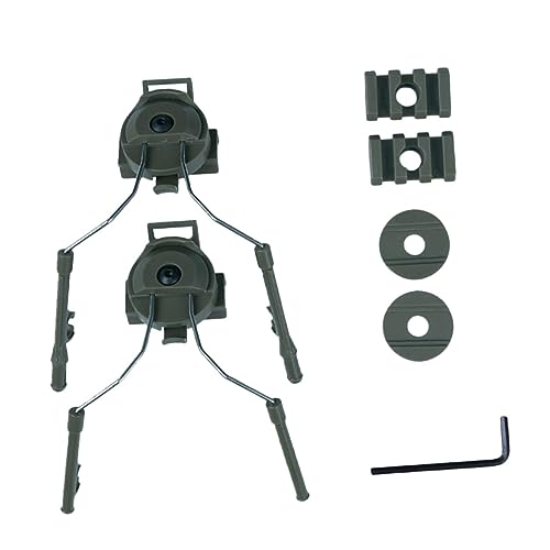 BESPORTBLE Outdoor Helmet Rail Mounting Bracket Green Material Easy to Use for Headset