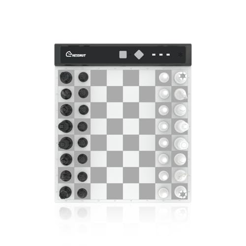 Chessnut Go Ultimate   Tablero de ajedrez electrónico portátil con identificación Completa de la Figura y Fuerte adherencia magnética, tamaño Escritorio o de Viaje (Grey)