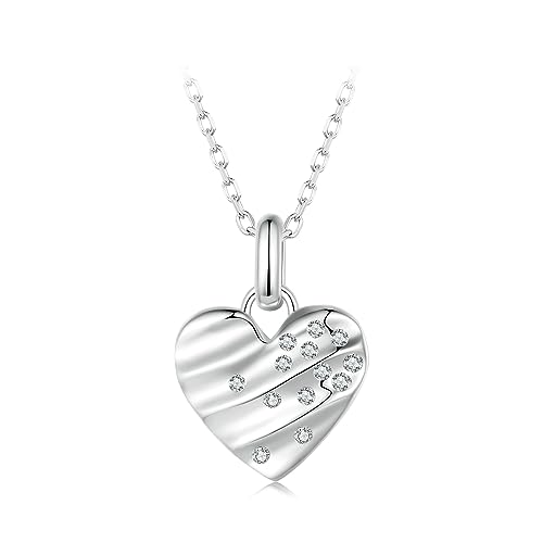 Collier Coeur Infini pour femmes avec pendentif amour et breloque à bascule sur chaîne corde