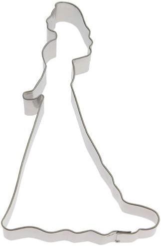 Bride Cookie Cutter 5.25 Inch - Made in the USA – Foose Cookie Cutters Tin Plated Steel Bride Cookie Mold
