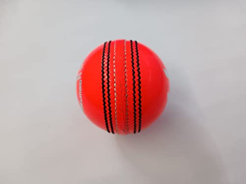 BT Red orange 142g Cricket Ball - Pack of 6 Genuine Leather Cricket Balls for International Standard Cricket | Bat-Friendly Hard Cricket Ball Made from Sustainable Sources | 142g for Kids & Ladies - Image 4