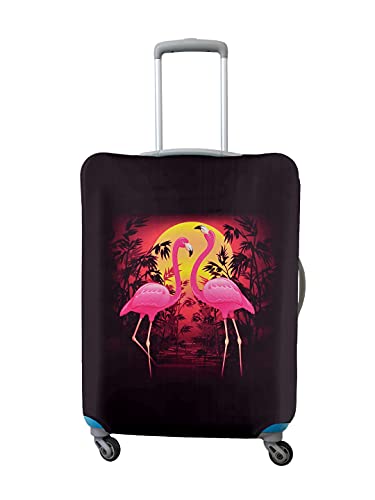 Image of Cortina Luggage Cover Trolley Travel Covers Washable Dust Proof Anti-Scratch Suitcase Protector, Medium-Black Yellow