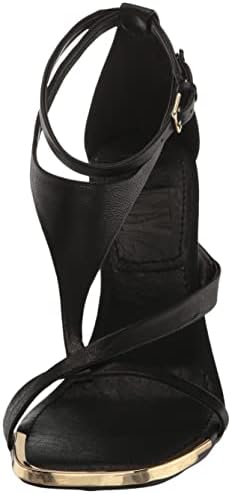 DKNY Women's Essential Open Toe Fashion Pump Heel Sandal Heeled, Black, 11 | Image 1