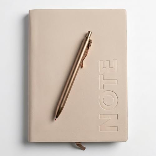 Image of A5 Premium Leatherette Diary Notebook with Metal Pen, Ruled Journal for Office Meetings, Daily Planner, Business Notebook, Writing Journal, Work Organizer, Executive Notebook for Men & Women