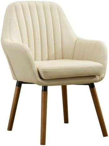 Furniture Contemporary Fabric Accent Chair a high Density Foam Cushion to Offer Support. (Gray)