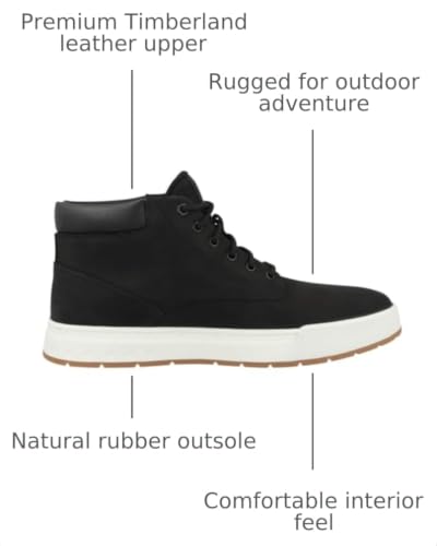 Image of Timberland Maple Grove Leather Chukka Boots for Men - Premium Leather Upper with REBOTL Fabric Lining, and Round Toe Design