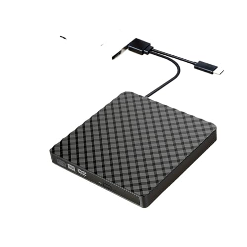 Lector de CD DVD externo USB 3.0 de alta velocidad con cable integrado tipo C 2