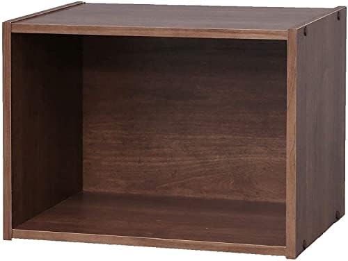 Iris Ohyama, Cabinet with 3 shelving/Wooden storage with shelves/Bookcase/Side furniture, Easy assembly, Modular, Design, Office, Living Room,Bedroom - Basic Storage Shelf - CX-3 - Grey Oak