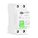 Type B 2P 63A 30mA RCCB Circuit Breaker with 6kA Breaking Capacity, DC Electric RCD for EV Charging Station, Ground Fault Protection Device, Dual Pole 63 Amp