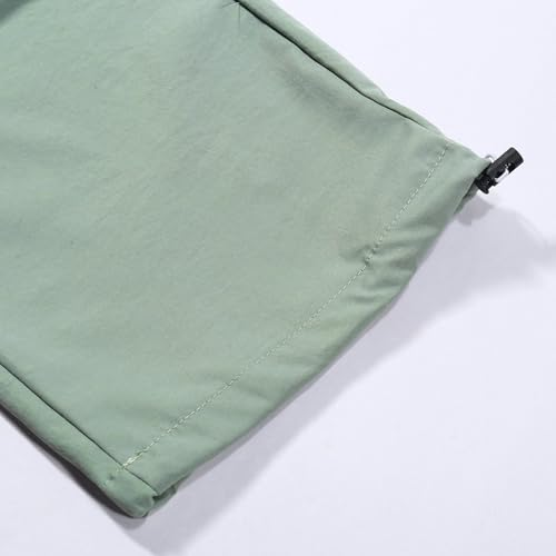 Girls Cargo Pants with Pockets Streetwear Solid Color Casual Comfortable Stretchable Durable Soft Fabric for 4-142