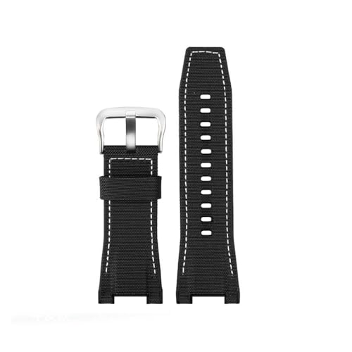 [|Ő] Casio GST-S100G / S110 S130L W100G W110 210B 400G 410 Xgoh 26*14mm Y U[EHb`oh Ή(Nylon black white sk)