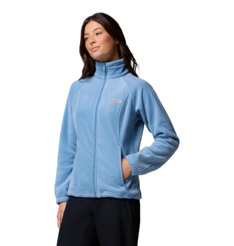 Image of Columbia Women's Plus Benton Springs Full Zip Fleece Jacket, Rainy Day, 3X