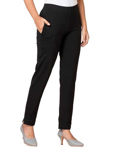 Image of Ruby Cotton Lyrcra Blend Copper Collection Straight Pants | Perfect Blend of Style and Comfort | Professional and Casual Wear #1
