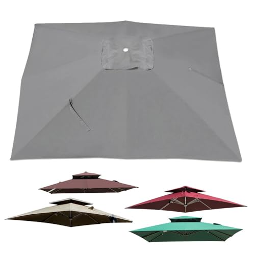 AGKANVCVNT Housse De Rechange pour Parasol Auvent De Rechange 250x250cm 300x300cm Toile De Rechange De Parasol Carré pour Terrasse/Jardin/Piscine, Polyester...