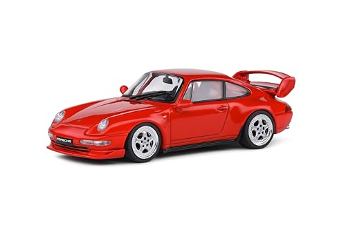 Modelo escala 1:43 Porsche 993 RS Clubsport rojo miniatura 1