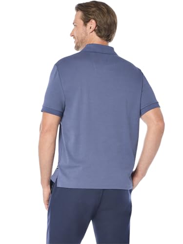 Image of Nautica Men's Classic Fit Short Sleeve Dual Tipped Collar Polo Shirt