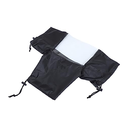 Funda para cámara negra y protector invernal de lente de tejido con ventana ultra clara