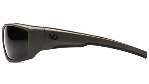 Venture Gear Overwatch Shooting Safety Sunglasses, OD Green, Forest Gray Anti-Fog Lens