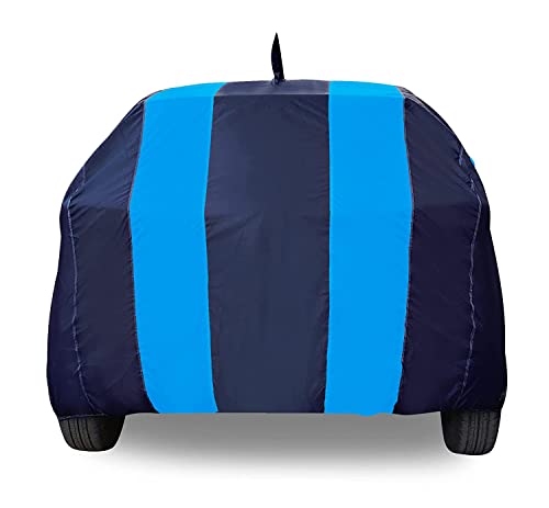 Image of Auto Hub Car Cover Compatible with Maruti Swift (Model : 2013-2017) with Antenna & Mirror Pocket, Weather Proof, Triple Stitched, Swift Car Cover- Navy-Blue