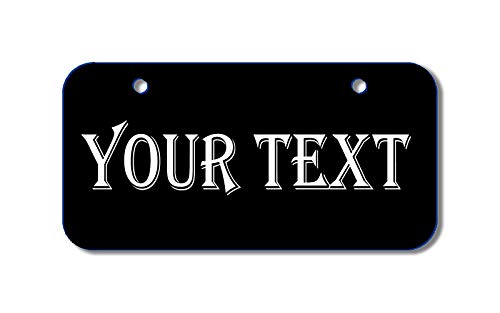 Custom Vanity Plate - 3X6 Personalized ID Tags for Trike, Bicycle, Wagon, Wheelchair, Kids Toys - Rust-Free, Thick Aluminum Tags, by Carpe Diem Designs, Made in The USA