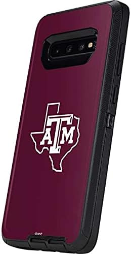 Skinit Decal Skin Compatible with OtterBox Defender Galaxy S10 Plus - Officially Licensed College Texas A&M Outline Design