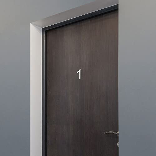 Numero civico in acciaio inox Aspetto fluttuante