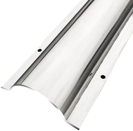39in Stainless Steel Cable Protector - Metal Floor Cable Cover, Silver Invisible Trough for Office, Home & Workshop - Durable, Decorative, 53 * 1m (2.08 * 0.51in)