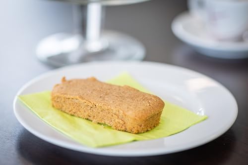 Destefanis & Novero | Tarta de Avellanas Tostadas, Postre Artesano Piamontese con Harina de Avellanas, Mantequilla y Huevos Frescos, Perfecta para Desayuno y Merienda. Display monodosis de 25 piezas
