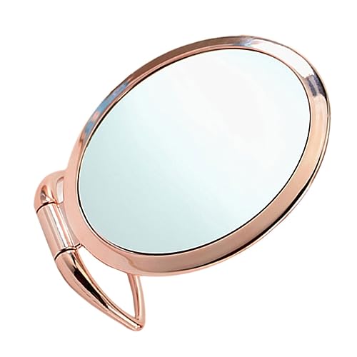 Espejo de Maquillaje Redondo Rosado para Tocador