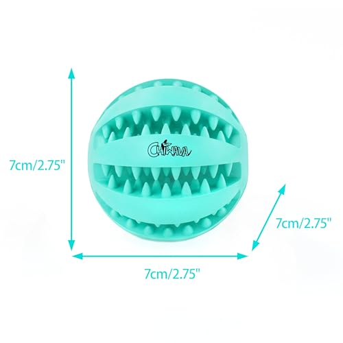 CHIWAVA-2-Pack-275-Rubber-Teething-Dog-Toy-Dental-Balls-Food-Treat-Feeder-Chew-Ball-for-Large-Dogs CHIWAVA 2 Pack 275 Rubber Teething Dog Toy Dental Balls Food Treat Feeder Chew Ball for Large Dogs